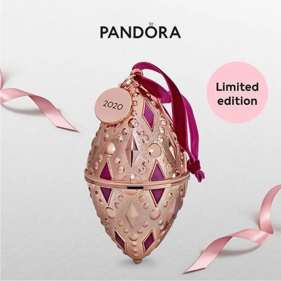 PANDORA▪︎ LIMITED EDITION ▪︎2020▪︎ 5" CHRISTMAS ORNAMENT Only, NO Charm-7PCS - Picture 2 of 6